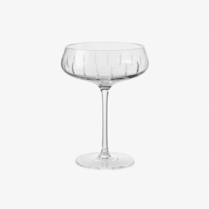 Louise Roe Singel Cut Champagneglass, Klar