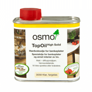 Osmo TopOil 3058 For Benkeplater, Klar Matt