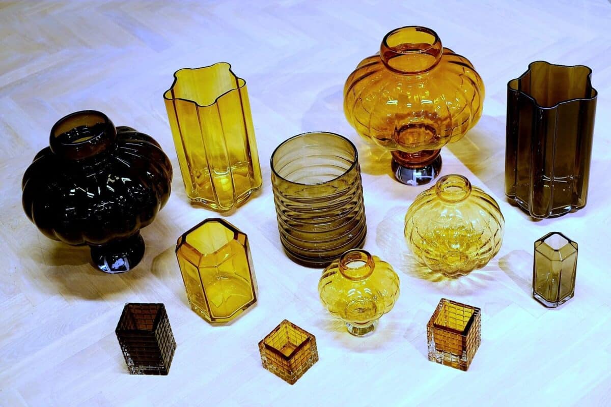 Louise Roe Funki Vase Rounded Amber H34cm