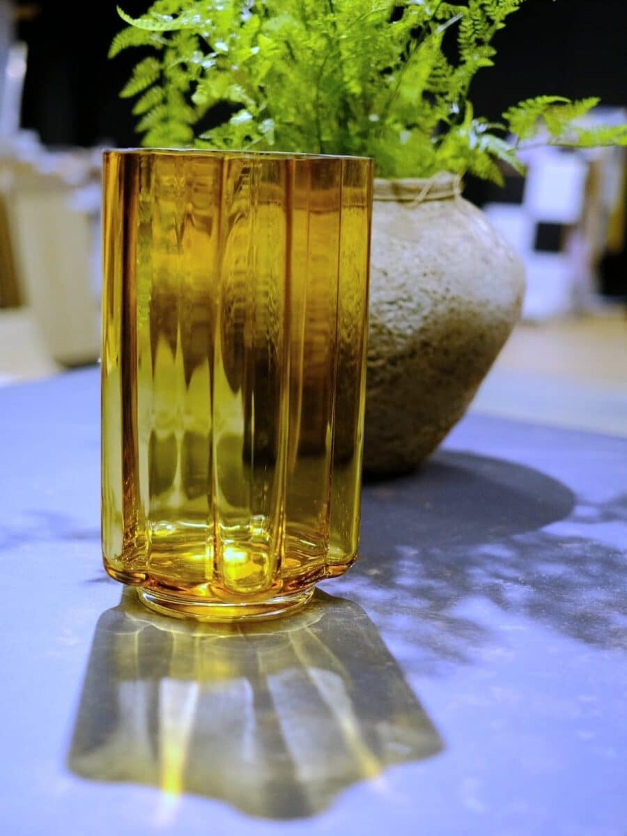 Louise Roe Funki Vase Rounded Amber H34cm