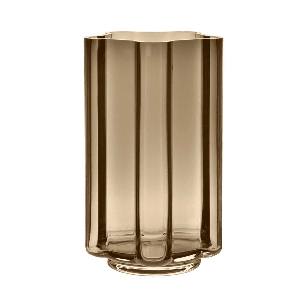 Louise Roe Funki Vase Rounded Smoke H34cm - Bilde 1