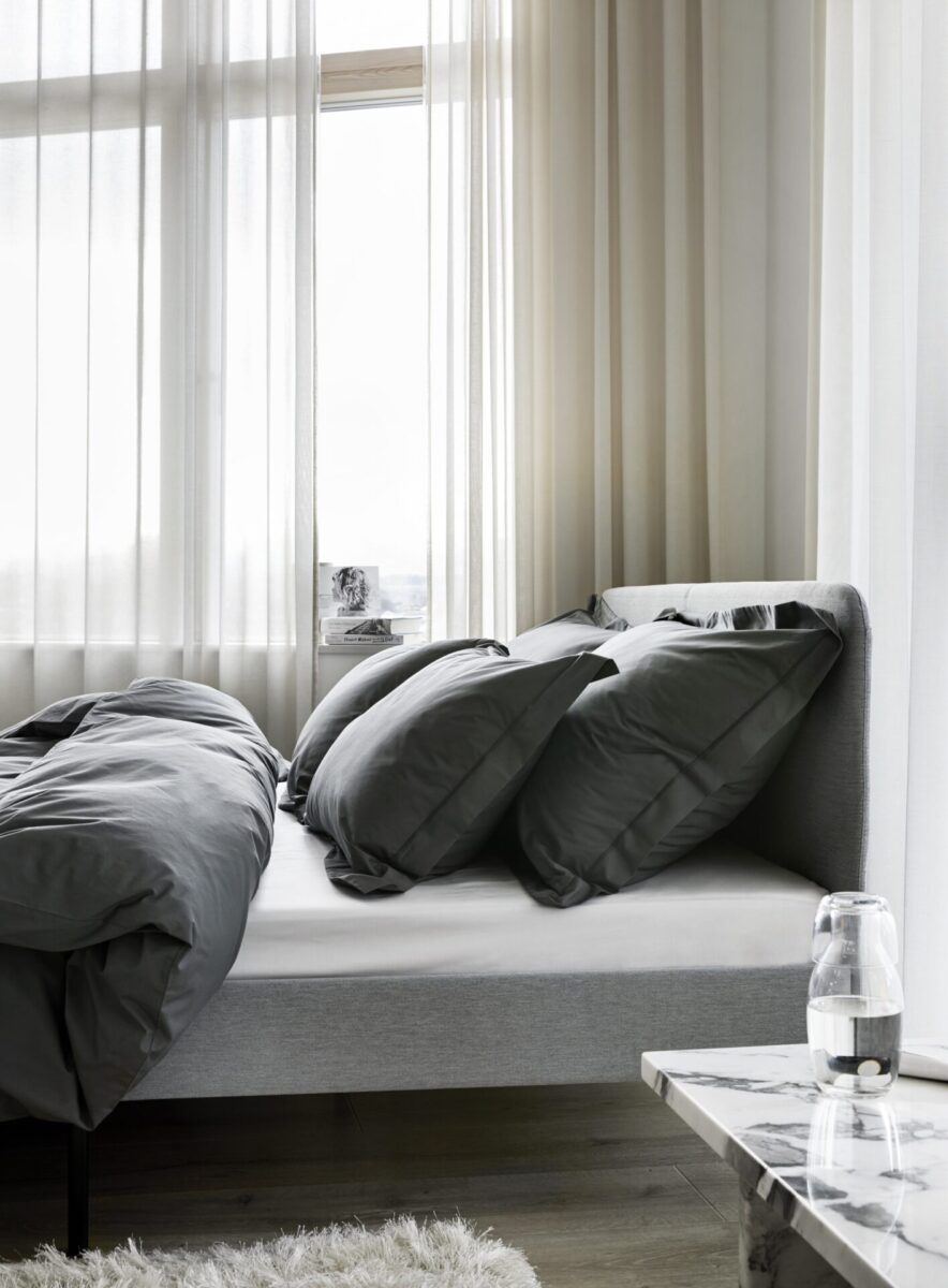 Høie Prima Stålgrå Percale Sengesett