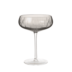 Louise Roe Crystal Champagneglass, Smoke