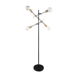 Dome Deco Metal Black & Gold Gulvlampe