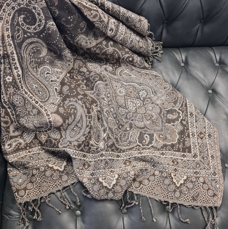 Artwood Eroz Paisley Pledd, Brown - Bilde 3