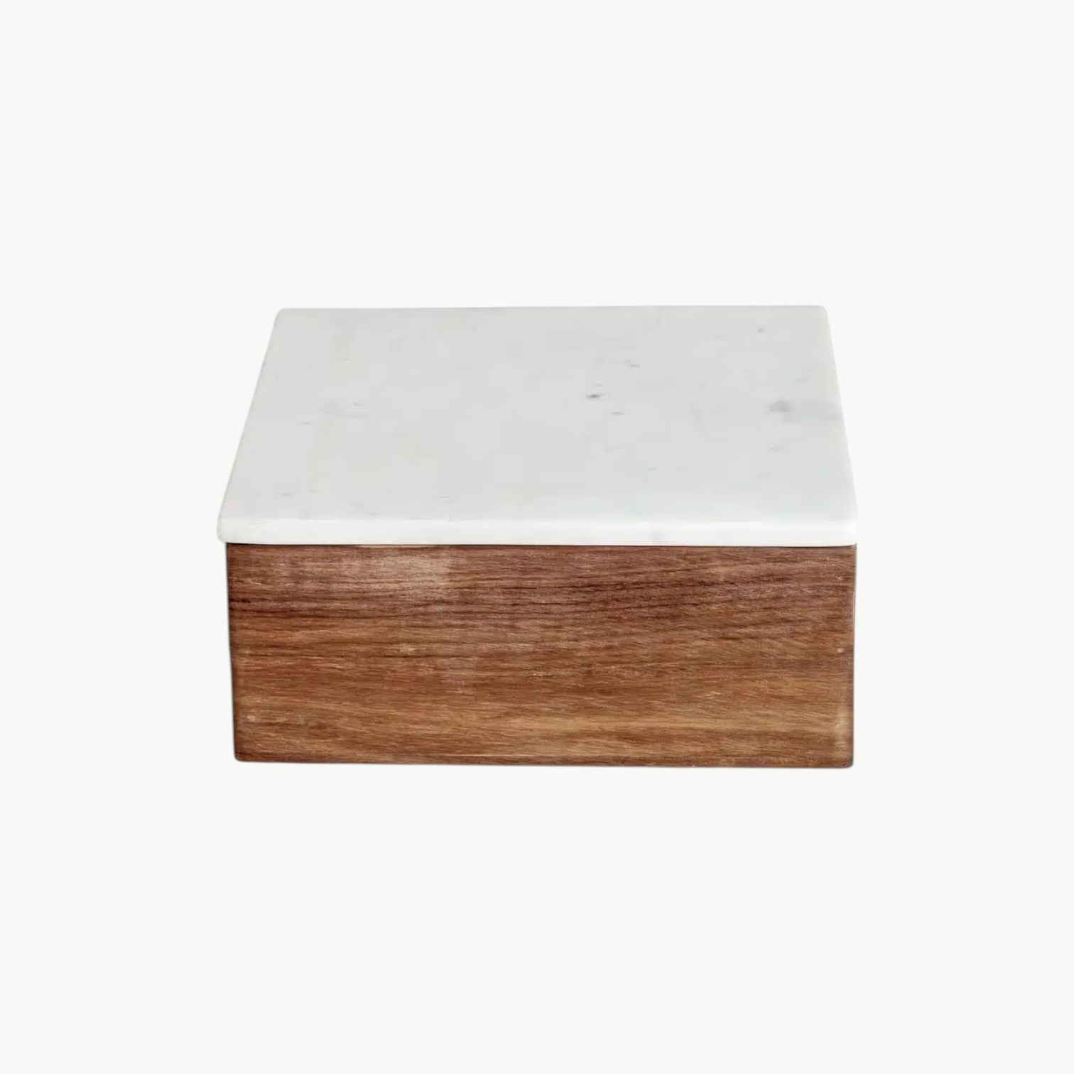 Boks L, Hvit Marmor/Tre - Bilde 1