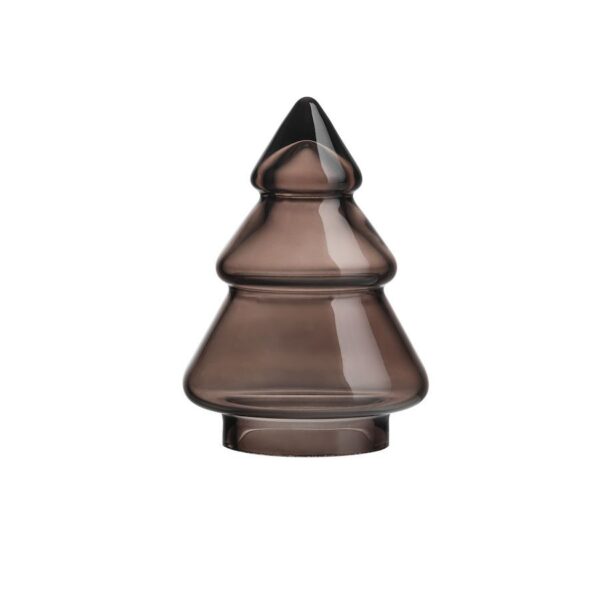 Hadeland Glassverk Juletre Glass Mørk Kakao 11,5cm