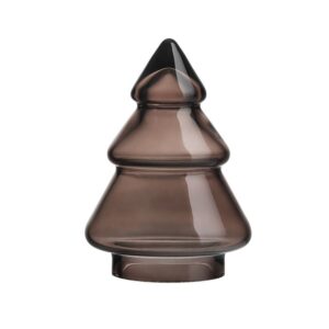 Hadeland Glassverk Juletre Glass Mørk Kakao 12,7cm - Bilde 1