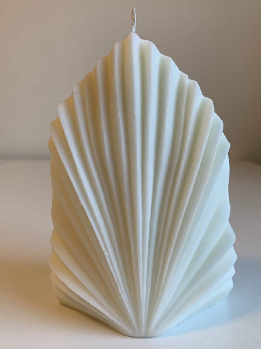 The Palm Candle Offwhite