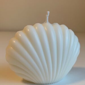 Hjerteskjell Candle Offwhite (L)
