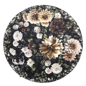 Designers Guild Dahlia Noir Slate Gulvteppe Ø250cm