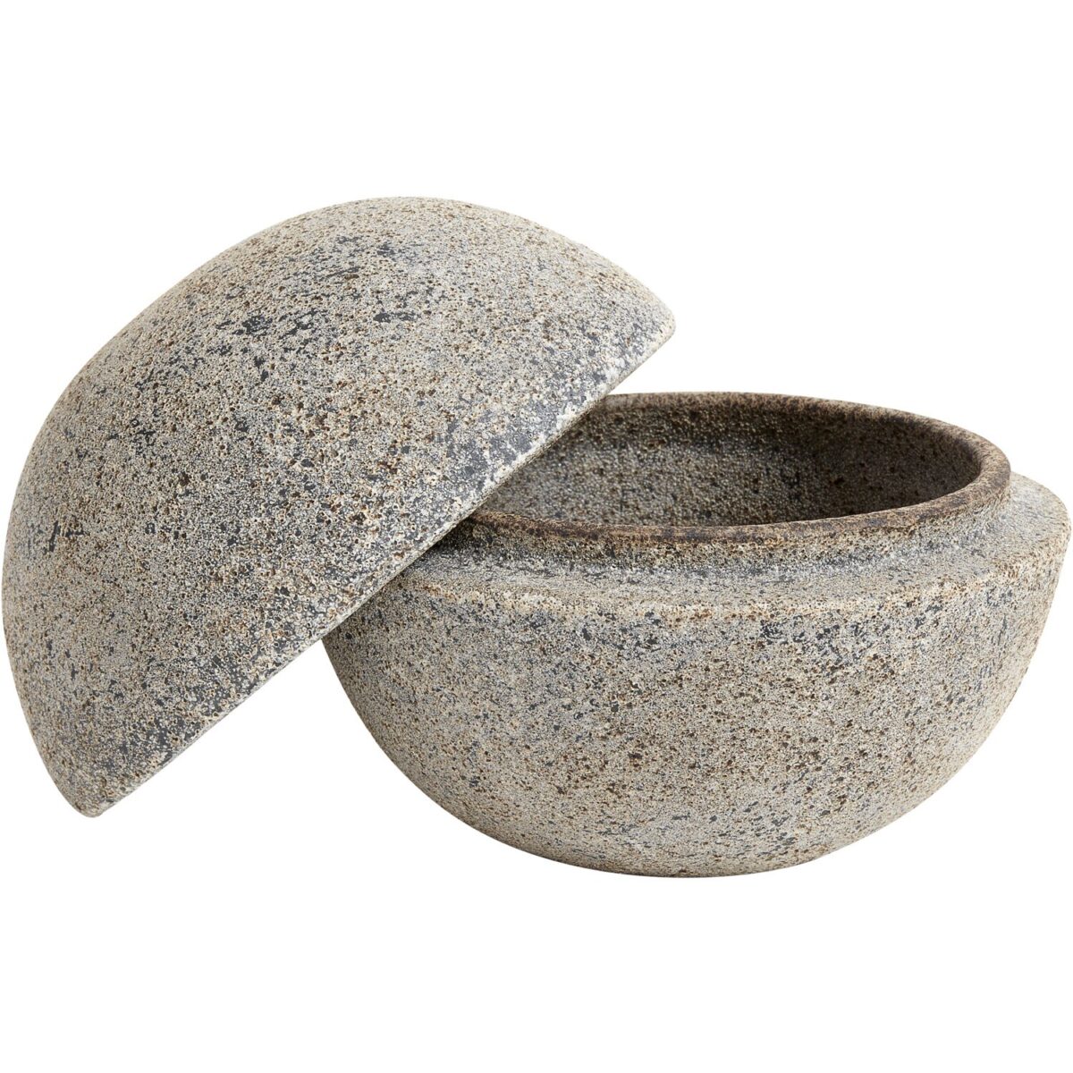 Stain Bonbonniere Terrakotta 15x13 cm, Gråbrun