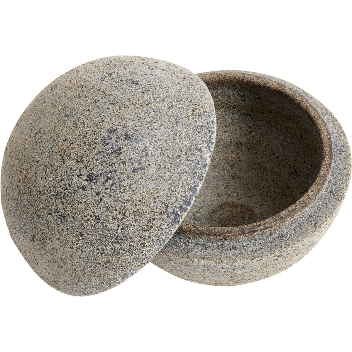 Stain Bonbonniere Terrakotta 15x13 cm, Gråbrun
