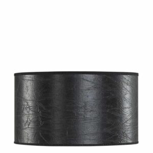 Artwood Cylinder Small Leather Black Lampeskjerm