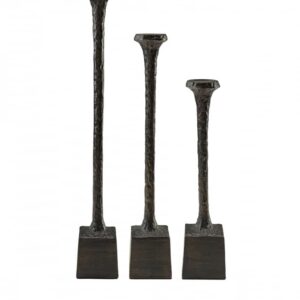 Artwood Candela Lysestaker Antikk Bronse 3-set