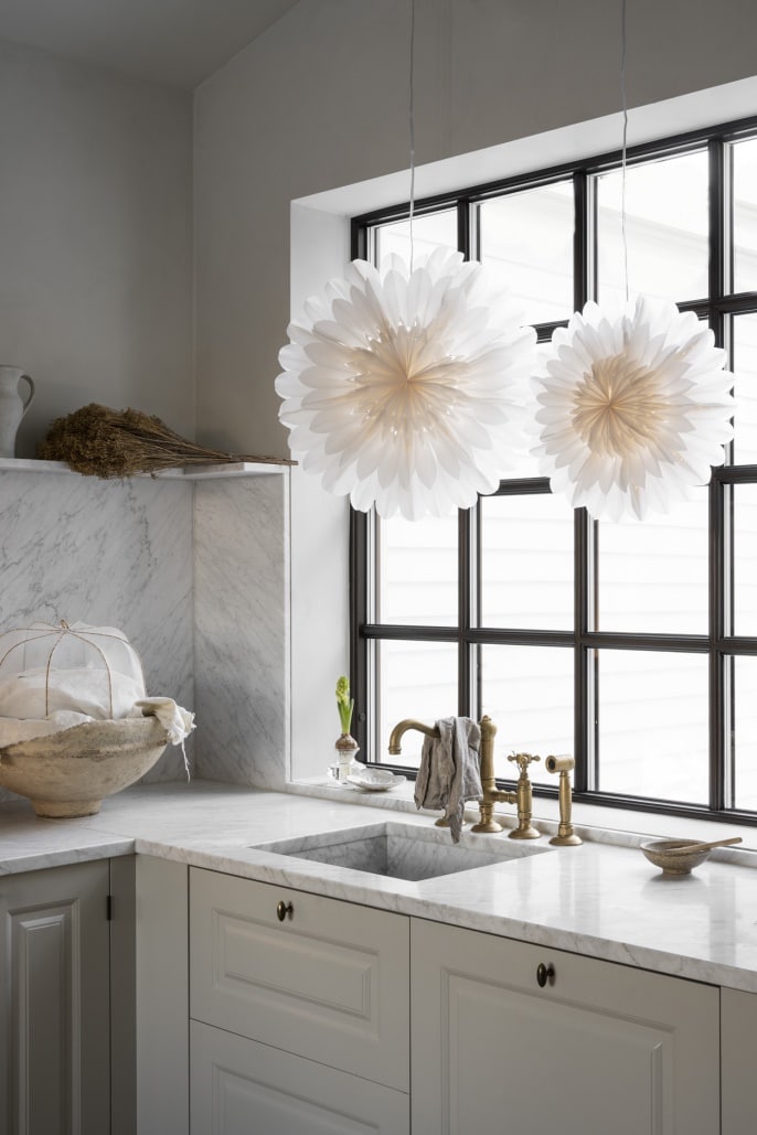 Watt & Veke Lotus Julestjerne Hvit 60 cm - Bilde 5
