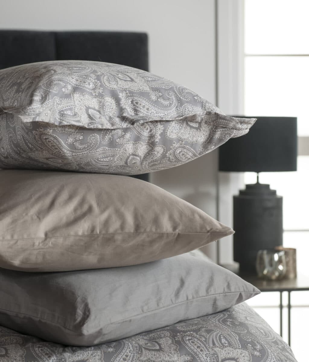 Borås Cotton Milazzo Sateng Sengesett Grå