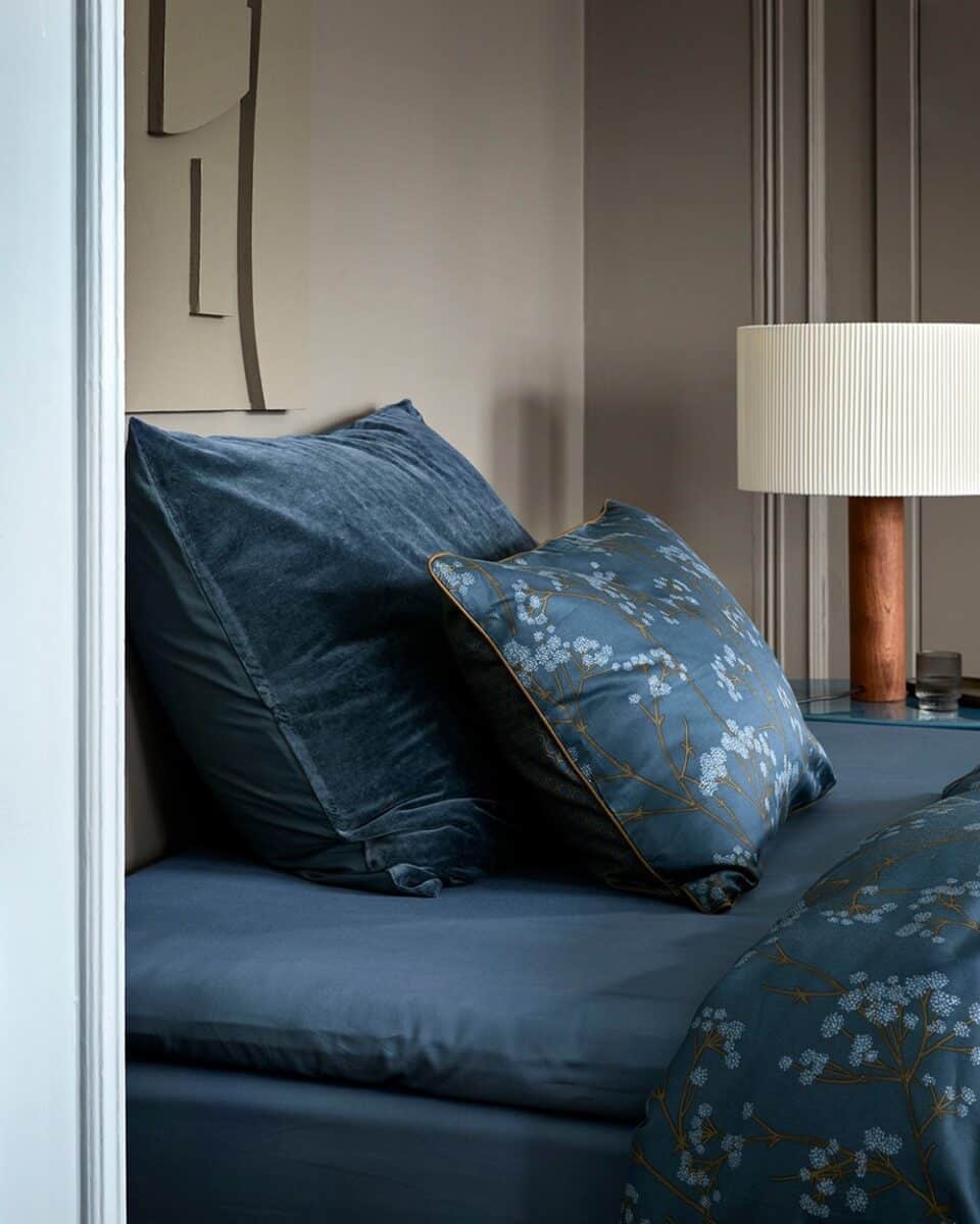 Høie Viola Hotellputetrekk Mørk Blå, Velour