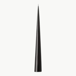 Kjeglelys 25cm no. 75 Raw Black Matt