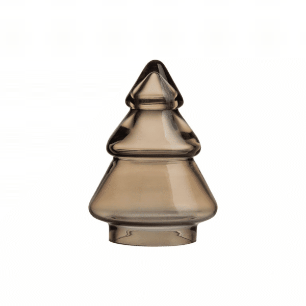 Hadeland Glassverk Juletre Glass Lys Kakao 115mm Hadeland Glassverk Juletre Glass Lys Kakao 11,5cm