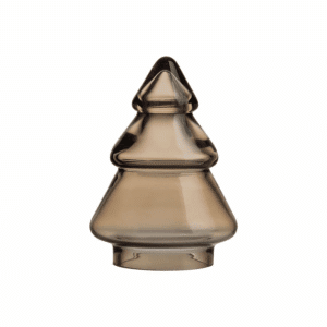 Hadeland Glassverk Juletre Glass Lys Kakao 12,7cm - Bilde 1