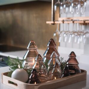 Hadeland Glassverk Juletre Glass Lys Kakao 12,7cm - Bilde 5