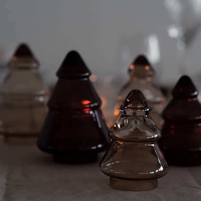 Hadeland Glassverk Juletre Glass Lys Kakao 12,7cm - Bilde 7