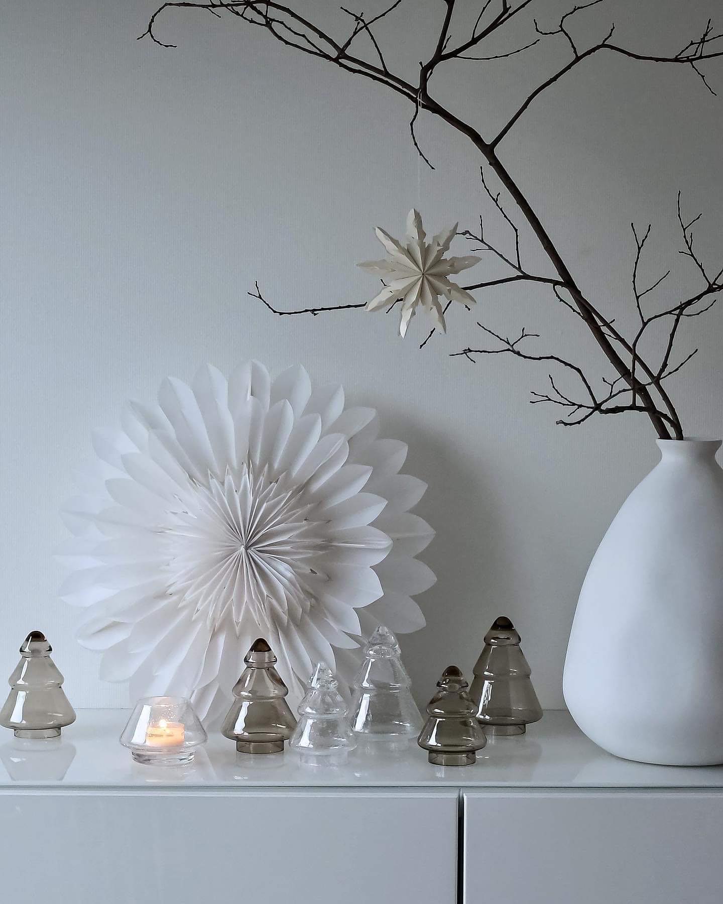 Hadeland Glassverk Juletre Glass Lys Kakao 12,7cm - Bilde 4