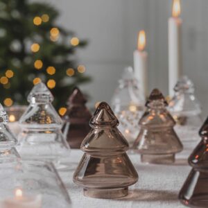 Hadeland Glassverk Juletre Glass Lys Kakao 12,7cm - Bilde 8