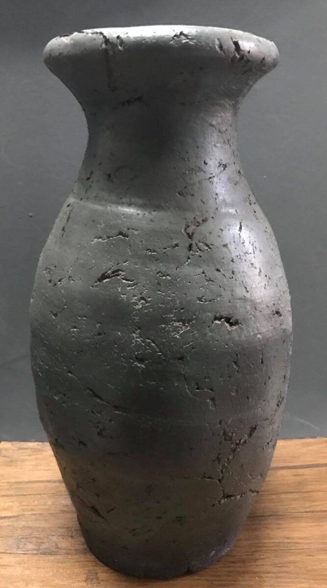 Olive Vase Sort Stein 40 cm