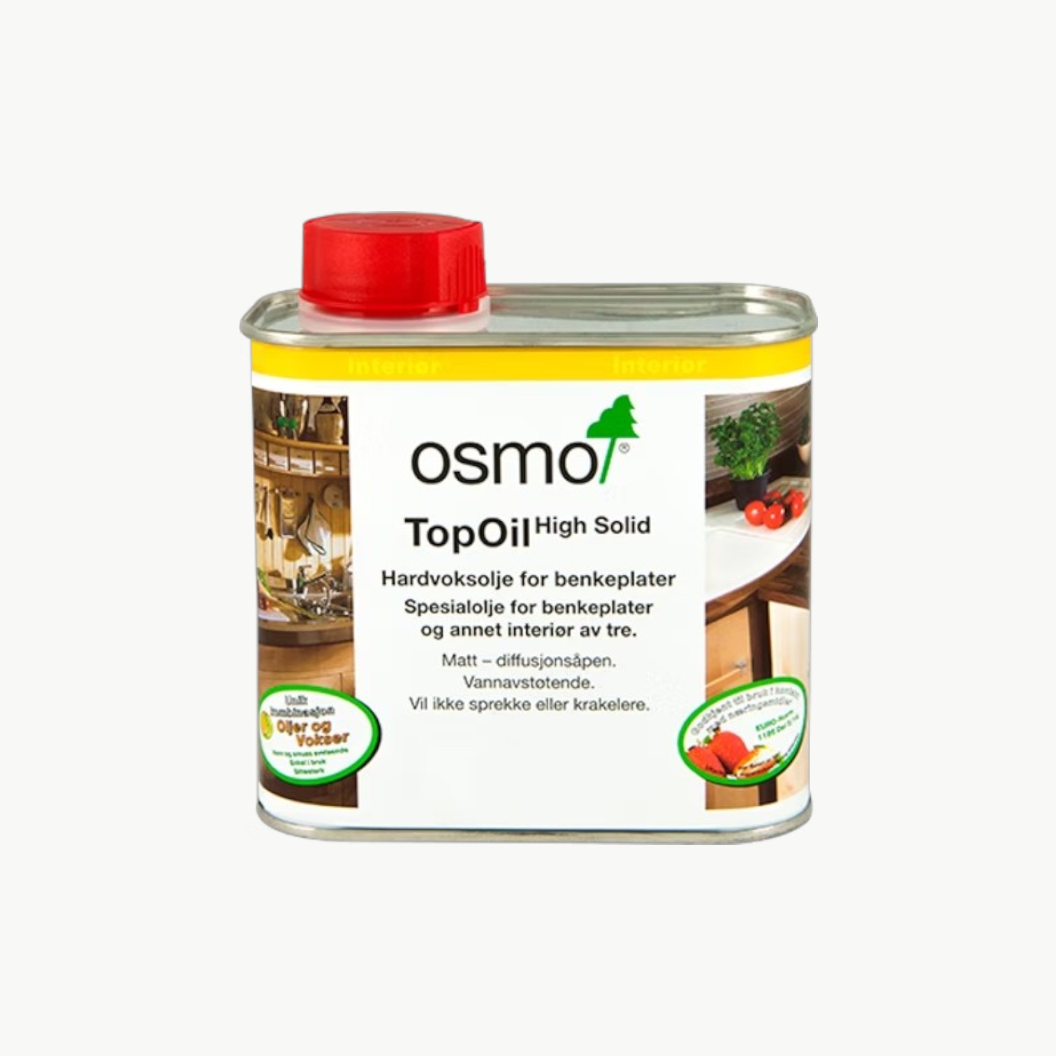 Osmo TopOil 3068 for Benkeplater Naturell Matt (svak hvit) for behandling av benkeplater og treoverflater