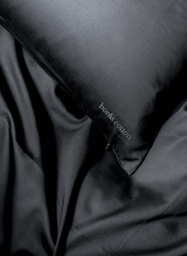 Borås Cotten Cloud Sateng Sengesett Sort - Bilde 1