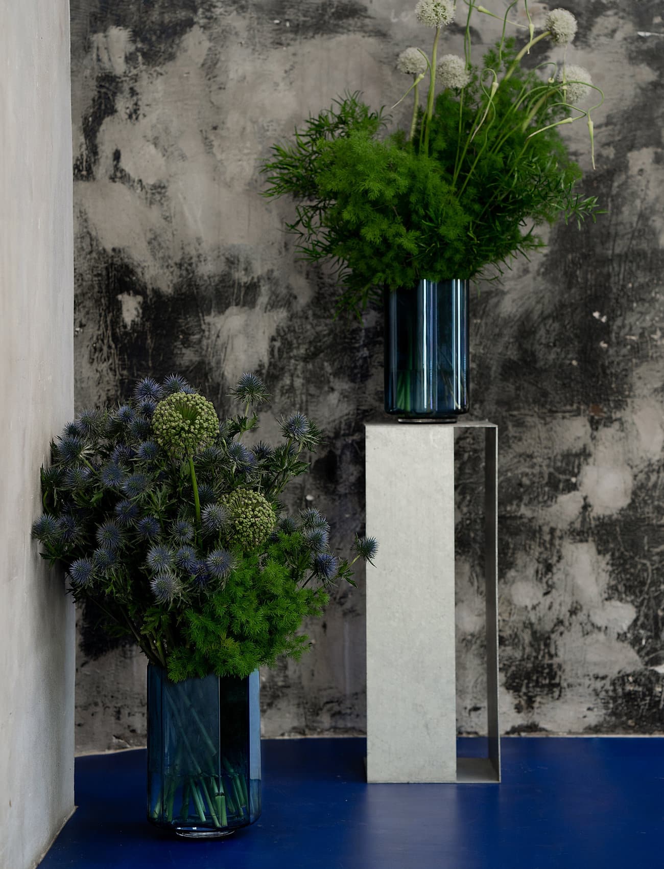 Louise Roe Funki Vase Rounded Blue H34cm - Bilde 2
