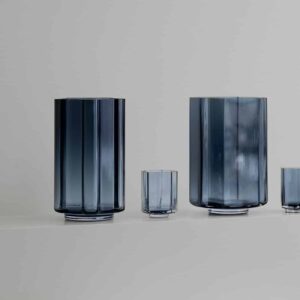 Louise Roe Funki Vase Rounded Blue H34cm - Bilde 3