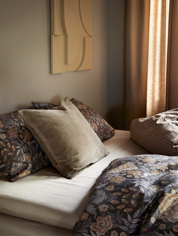 Høie Elisabeth Antrasitt Sateng Sengesett - Bilde 2