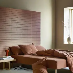 Høie Frøya Terracotta Steinvasket Bomull Sengesett