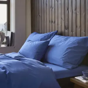 Høie Frøya Ultramarine Steinvasket Bomull Sengesett