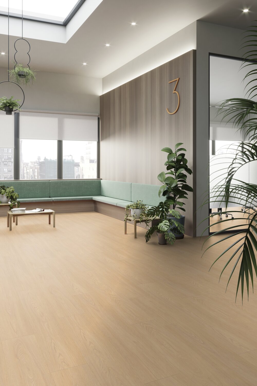 Klikkvinyl VIRTUO 55 RIGID ACOUSTIC 1462 BLOMMA CLEAR - EIR