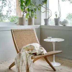 Høie Kamet Ullpledd Offwhite