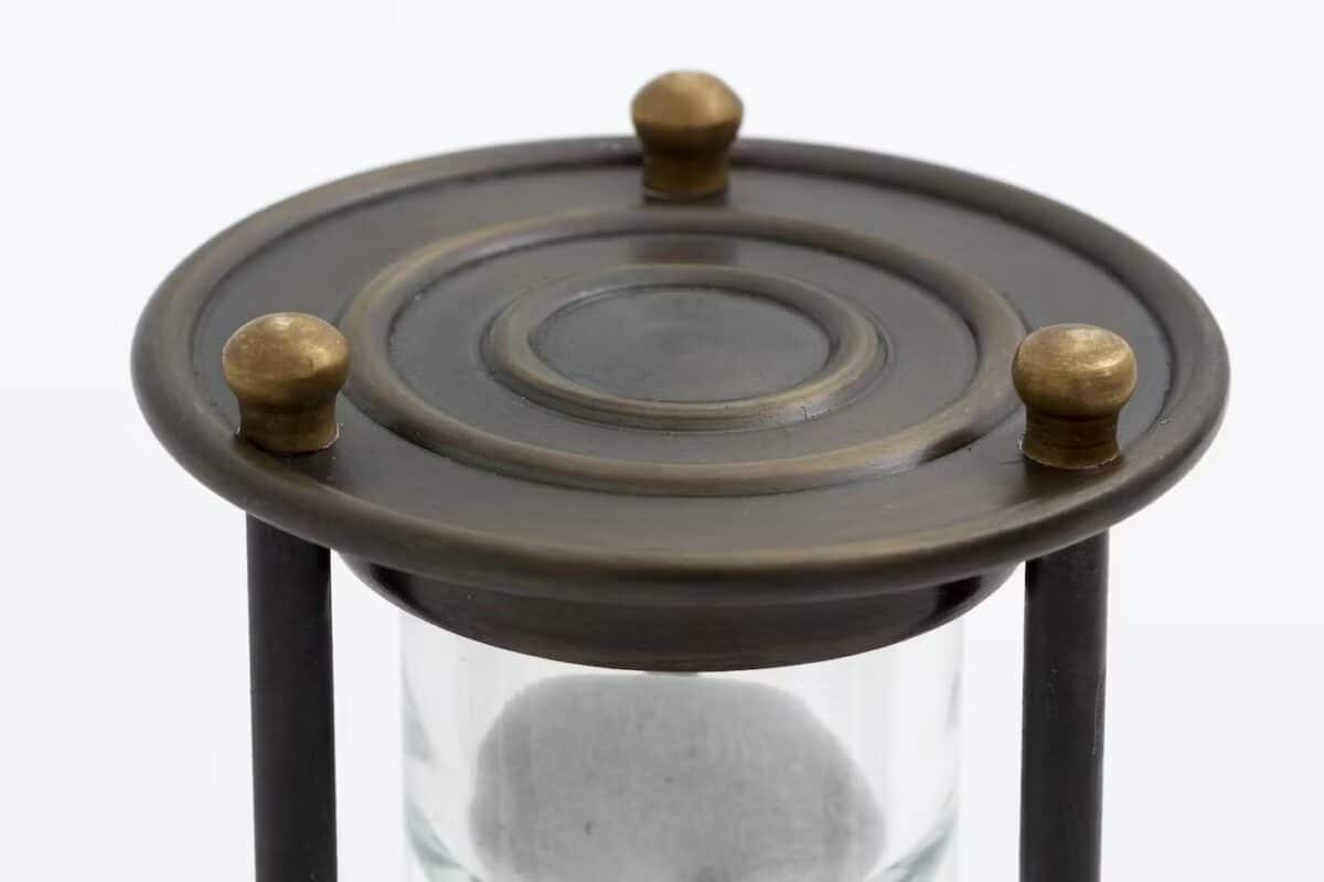 Flamant Detroit Timeglass Messing og glass 21,5 cm