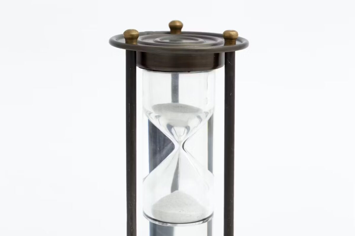 Flamant Detroit Timeglass Messing og glass 21,5 cm