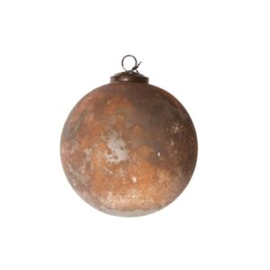 Julekule Rustikk Cement Hvit Ø15 cm