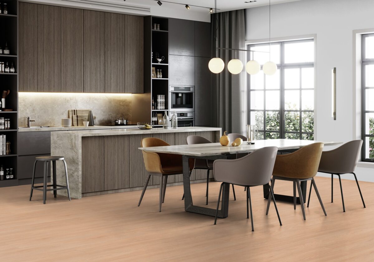 Klikkvinylgulv | Virtuo 55 Rigid Acoustic 1460 | Blomma Beige