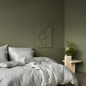 Høie Storm Naturlig Grønn Flanell Sengesett - Bilde 1