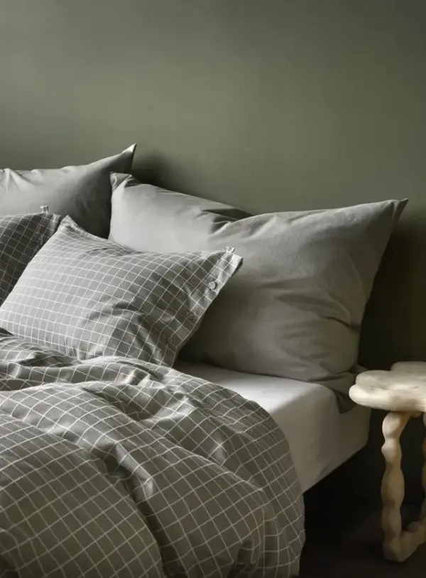 Høie Storm Naturlig Grønn Flanell Sengesett - Bilde 2