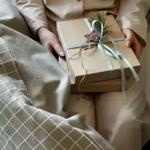 Høie Storm Naturlig Grønn Flanell Sengesett - Bilde 3