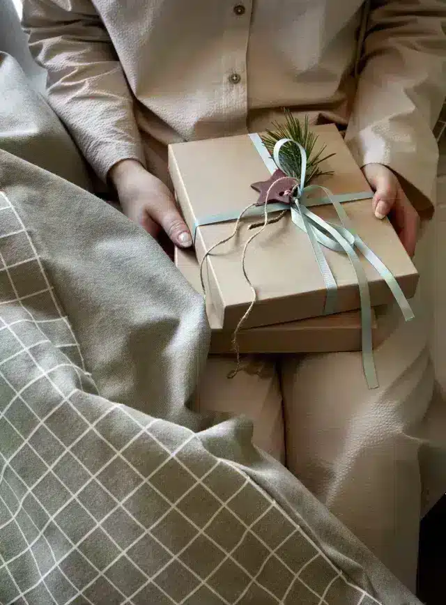 Høie Storm Naturlig Grønn Flanell Sengesett - Bilde 3