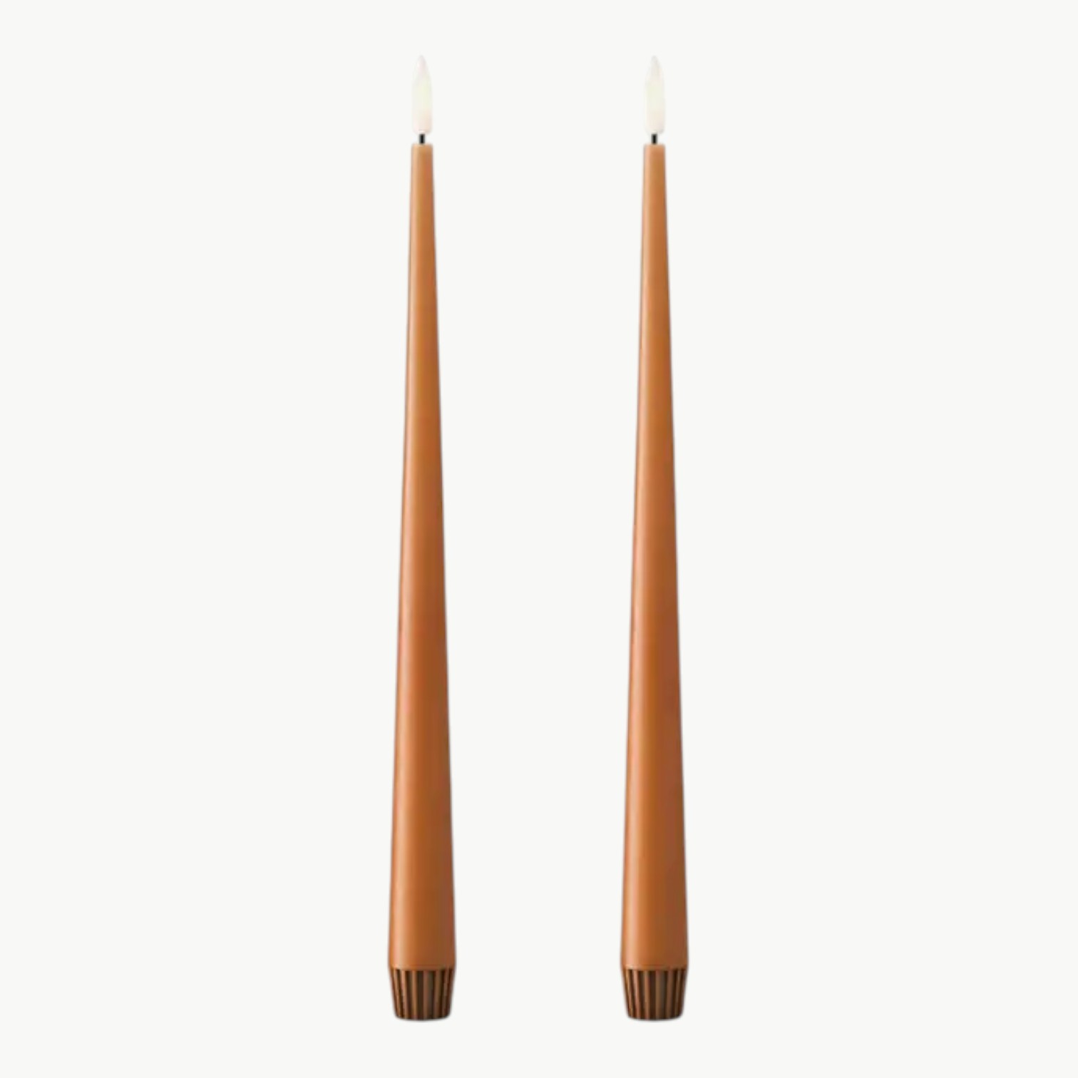LED stakelys nr. 23 Raw Toffee 30cm 2pk - Bilde 1