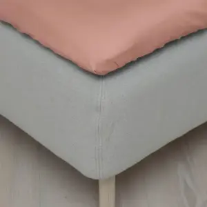 Høie Harmoni Varm Rosa Steinvasket Sateng Laken