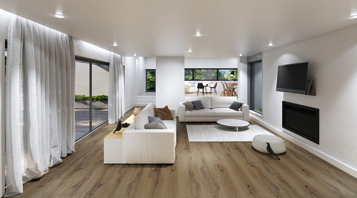 Klikkvinyl Med Kork | Topsilence Design 0006 | Ruivo Brown